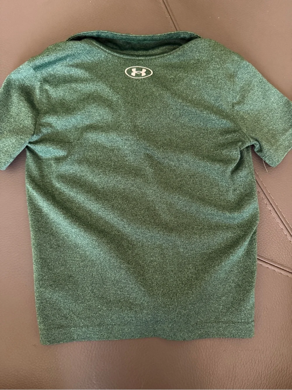 4T Under Armour Boys' Heathered Forest Green Polo performance material